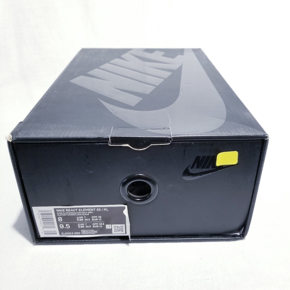 Size 8 (9.5w) - Nike React Element 55 x Kendrick Lamar Pure Platinum - 2019 - Picture 12 of 13